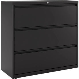 Hirsh Industries® HL1000 Series® 42"W 3 Drawer Lateral File Cabinet Black