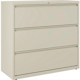 Hirsh Industries® HL1000 Series® 42"W 3 Drawer Lateral File Cabinet Putty
