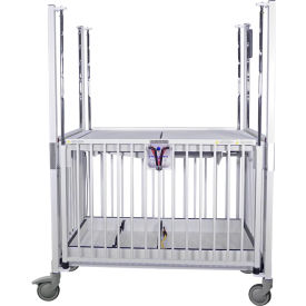 NK Medical Infant ICU Standard Crib E2080CLT 30"W x 44"L x 61"H Trendelenburg Deck Epoxy