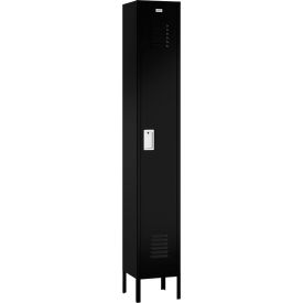 ASI Storage Traditional 1-Tier 1 Door Locker 12"W x 12"D x 66"H Black Assembled
