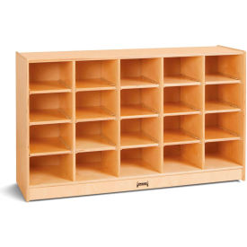 Jonti-Craft® 20 Tray Mobile Cubbie Without Trays 48"W x 15"D x 29-1/2"H Birch Plywood