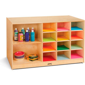 Jonti-Craft® Mobile Storage Island Twin w/o Tray 48"W x 29"D x 29-1/2"H Birch Plywood