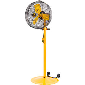 Big Ass Fan Company F-AE1-2001L11S34 Big Ass Fans AirEye Directional Fan with Pedestal Mount & Wheel Kit, 20" image.