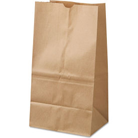 Duro Bag Paper Grocery Bags #25 Squat 8-1/4"W x 6-1/8"D x 15-7/8"H Kraft 500/Pack