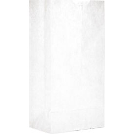 Duro Bag Paper Grocery Bags #4 5"W x 3-1/3"D x 9-3/4"H White 500/Pack
