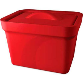 Bel-Art Products 168074103 Bel-Art Magic Touch 2™ Ice Pan with Lid 168074103, 4.0 Liter, Red, 1/PK image.