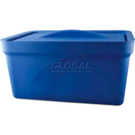 Bel-Art Products 168079101 Bel-Art Magic Touch 2™ Ice Pan with Lid 168079101, 9.0 Liter, Blue, 1/PK image.