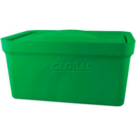 Bel-Art Products 168079104 Bel-Art Magic Touch 2™ Ice Pan with Lid 168079104, 9.0 Liter, Green, 1/PK image.