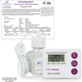Bel-Art Products 602101000 H-B Frio Temp Calibrated Dual Zone Elec Verification Thermometer, -50/70C and -10/50C (14/122F) image.