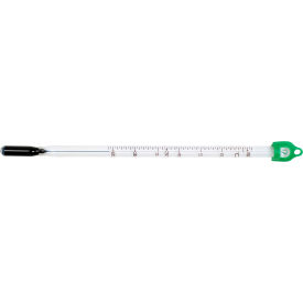 H-B Enviro-Safe Dry Block/Incubator Liquid-In-Glass Thermometer, 24 to 57C, 35mm Immersion