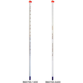 Bel-Art Products 607000200 H-B DURAC Plus General Purpose Liquid-In-Glass Thermometer, -10 to 150C, 50mm Immersion image.