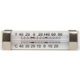Bel-Art Products 608020300 H-B DURAC Liquid-In-Glass Refrigerator/Freezer Thermometer, -40 to 27C (-40 to 80F), Steel Case image.