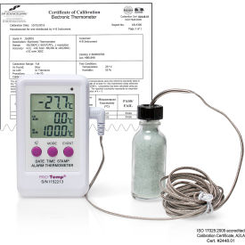 Bel-Art Products 610005000 H-B Frio Temp Calibrated Elec Verification Thermometer / Event Logger, -50/200C, General Calibration image.