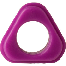 Bel-Art Products 614015100 H-B Liquid-in-Glass Thermometer Non-Roll Fitting, Purple PVC Plastic, Triangular 25Pk image.