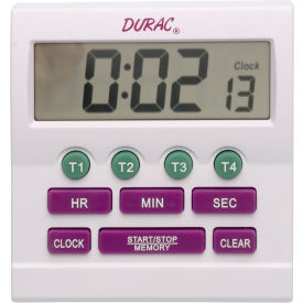 Bel-Art Products 617003300 H-B DURAC 4-Channel Electronic Timer and Clock with Certificate of Calibration image.