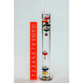 H-B DURAC Galileo Thermometer, 18 to 30C (64 to 88F), 7 Spheres, 17