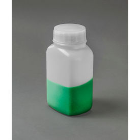 Bel-Art Polystormor Square Edge, Wide-Mouth 250ml (8oz) Polyethylene Bottles, PP Cap, 12Pk