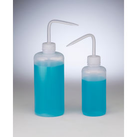 Bel-Art Products 116210016 Bel-Art Needle Spray Narrow-Mouth 500ml (16oz) Polyethylene Wash Bottles, PP Cap, 28mm Closure 12Pk image.
