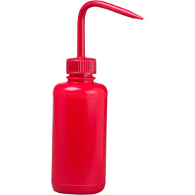 Bel-Art Products 116500008 Bel-Art Red 250ml (8oz) Polyethylene Wash Bottles, Polypropylene Cap, 28mm Closure 6Pk image.