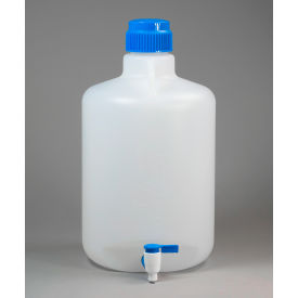 Bel-Art Products 118460050 Bel-Art Autoclavable Polypropylene Carboy with Spigot, 20 Liters (5.3 Gallons) image.