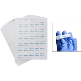 Bel-Art Products 134913301 Bel-Art Cryogenic Storage Label Sheets, 33x13mm for 1.5-2ml Tubes, White (1700 labels) image.