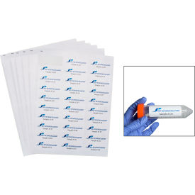 Bel-Art Products 134916725 Bel-Art Cryogenic Storage Label Sheets, 67x25mm for Racks/Boxes, White (600 labels) image.