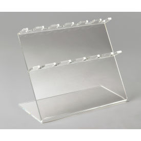Bel-Art Products 189610060 Bel-Art Pipettor Stand, 6 Places, 12 x 5 x 9 1/2", Acrylic image.