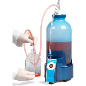 Bel-Art Products 199170150 Bel-Art Vacuum Aspirator Collection System, 1.0 Gallon Bottle with Pump image.