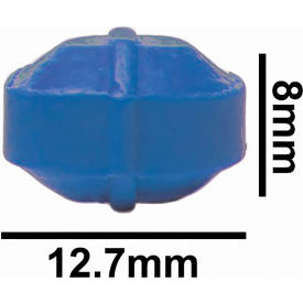 Bel-Art Products 371090003 Bel-Art Spinbar Teflon Octagon Magnetic Stirring Bar, 12.7 x 8mm, Blue image.