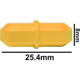 Bel-Art Products 371090011 Bel-Art Spinbar Teflon Octagon Magnetic Stirring Bar, 25.4 x 8mm, Yellow image.