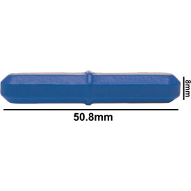 Bel-Art Products 371090030 Bel-Art Spinbar Teflon Octagon Magnetic Stirring Bar, 50.8 x 8mm, Blue image.
