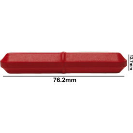 Bel-Art Products 371090031 Bel-Art Spinbar Teflon Octagon Magnetic Stirring Bar, 76.2 x 12.7mm, Red image.