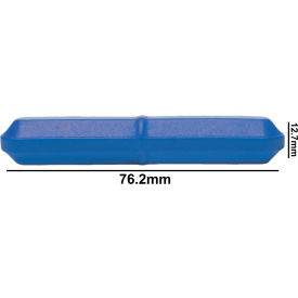 Bel-Art Spinbar Teflon Octagon Magnetic Stirring Bar, 76.2 x 12.7mm, Blue