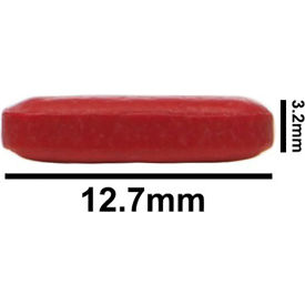 Bel-Art Products 371090034 Bel-Art Spinbar Teflon Octagon Magnetic Stirring Bar, 12.7 x 3.2mm, Red image.
