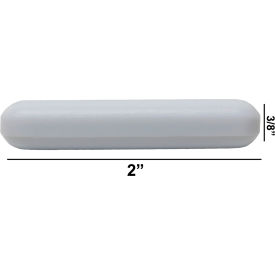 Bel-Art Products 371200002 Bel-Art Spinbar Teflon Polygon Magnetic Stirring Bar, 2 x ", White, without Pivot Ring image.