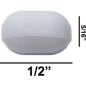Bel-Art Products 371200012 Bel-Art Spinbar Teflon Polygon Magnetic Stirring Bar, 1/2 x 5/16", White, without Pivot Ring image.