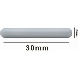 Bel-Art Spinbar Teflon Polygon Magnetic Stirring Bar, 30 x 8mm, White, without Pivot Ring