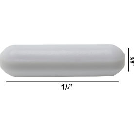 Bel-Art Products 371200112 Bel-Art Spinbar Teflon Polygon Magnetic Stirring Bar, 1 1/2 x ", White, without Pivot Ring image.