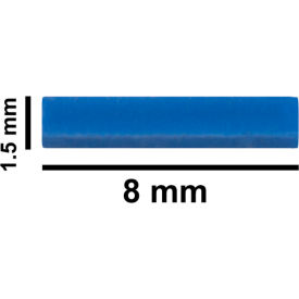 Bel-Art Products 371210003 Bel-Art Spinbar Teflon Micro (Flea) Magnetic Stirring Bar, 8 x 1.5mm, Blue image.