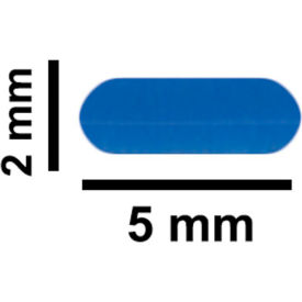 Bel-Art Products 371210012 Bel-Art Spinbar Teflon Micro (Flea) Magnetic Stirring Bar, 5 x 2mm, Blue image.
