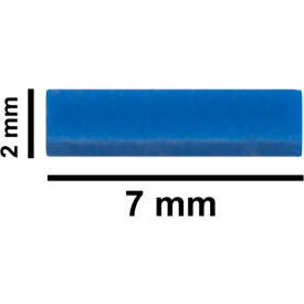 Bel-Art Products 371210015 Bel-Art Spinbar Teflon Micro (Flea) Magnetic Stirring Bar, 7 x 2mm, Blue image.