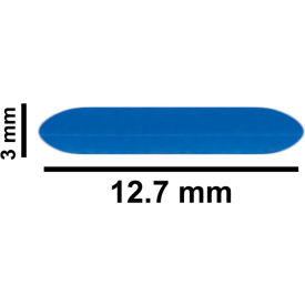Bel-Art Products 371210027 Bel-Art Spinbar Teflon Micro (Flea) Magnetic Stirring Bar, 12.7 x 3mm, Blue image.