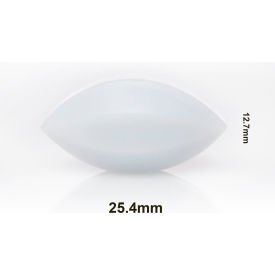 Bel-Art Products 371300001 Bel-Art Spinbar Teflon Elliptical (Egg-Shaped) Magnetic Stirring Bar, 25.4 x 12.7mm, White image.