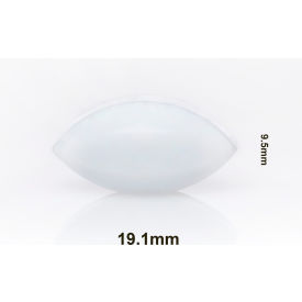 Bel-Art Products 371300034 Bel-Art Spinbar Teflon Elliptical (Egg-Shaped) Magnetic Stirring Bar, 19.1 x 9.5mm, White image.