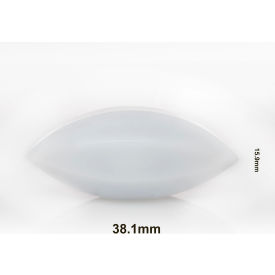Bel-Art Products 371300112 Bel-Art Spinbar Teflon Elliptical (Egg-Shaped) Magnetic Stirring Bar, 38.1 x 15.9mm, White image.