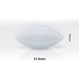Bel-Art Spinbar Teflon Elliptical (Egg-Shaped) Magnetic Stirring Bar, 31.8 x 15.9mm, White