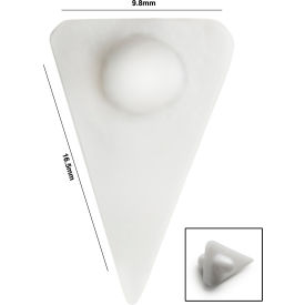 Bel-Art Products 371350000 Bel-Art Spinvane Teflon Triangular Magnetic Stirring Bar, 10.4x16.5x9.8mm, Fits 3-5 ml Vials, White image.