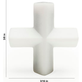 Bel-Art Products 371440038 Bel-Art Spinplus Teflon Magnetic Stirring Bar, 9.5 x 4.7mm, White image.