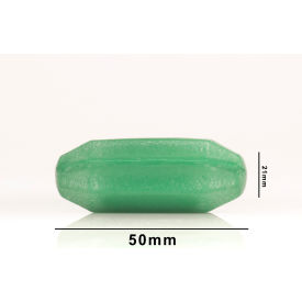 Bel-Art Spinbar Rare Earth Teflon Fluted Octagonal Magnetic Stirring Bar, 50 x 21mm, Green