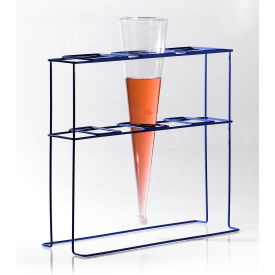 Bel-Art Products 389930003 Bel-Art Poxygrid Imhoff Cone Rack, 3 Places, 17-1/2 x 6-3/4x 16" image.